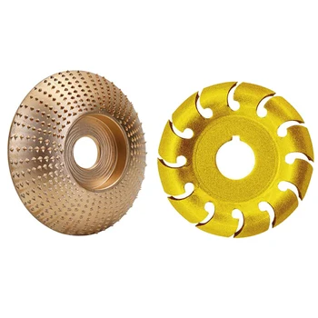 2 елемента диск за Шлайфане на дърво, формиращ диск за резби, въртящ се инструмент, абразивен диск за ъглошлайф машина, шлайфане кръг 16 мм