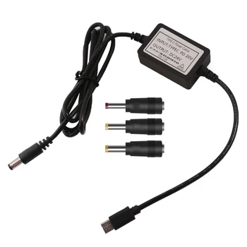 Универсален USB кабел Type C C до 2,5 mm /3.5 mm / 4,0 мм / 5.5 мм за рутер, вентилатор с led подсветка и устройства на 24, пряка доставка