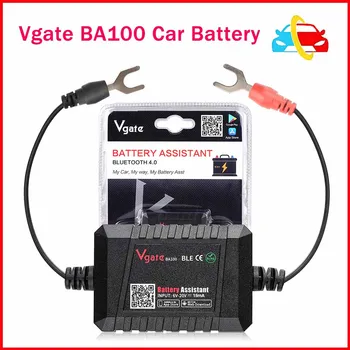 Vgate BA100 Bluetooth 4.0 На Android/IOS 12V Auto Тестер с акумулаторна Батерия Система за Мониторинг на Автомобилен Анализатор на Колата на Тестер