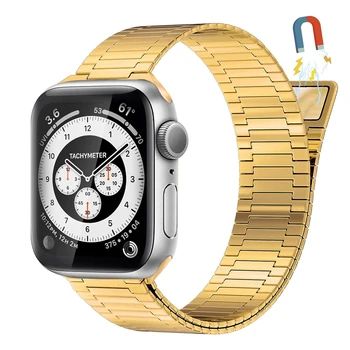 За Apple watch band ultra 2 49 мм серия 9 8 7 45 мм 41 мм Магнитна линия от неръждаема стомана iwatch se 6 5 4 44 мм 40 мм 3 42 мм гривна