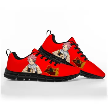 Аниме Fairy Tail Natsu Dragneel Спортни обувки Мъжки Дамски и Юношеските Детски Маратонки и Ежедневни Благородна парна баня обувки по поръчка