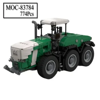 Нова Ферма Трактор Casey MOC-83784 Model Create Kit Комплект За Продажба Brick Момче, Момче, Момче, Подарък За Рожден Ден Подарък за Коледа